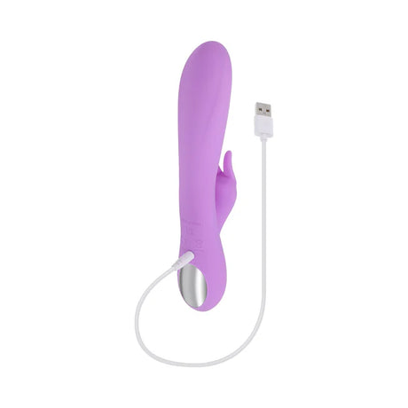 Purple Beaded Dual Stimulator Vibrator