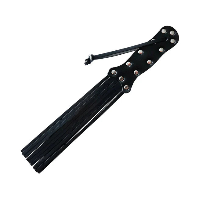 Rouge Leather Spiral Paddle In Black