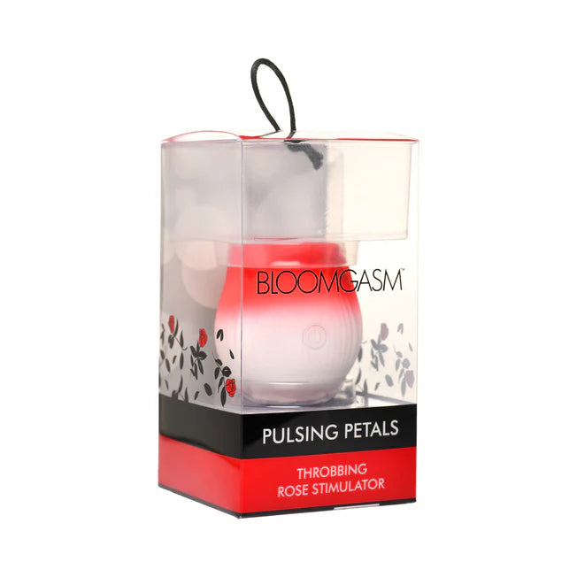 Pulsing Petals Throbbing Rose Stimulator Red/White