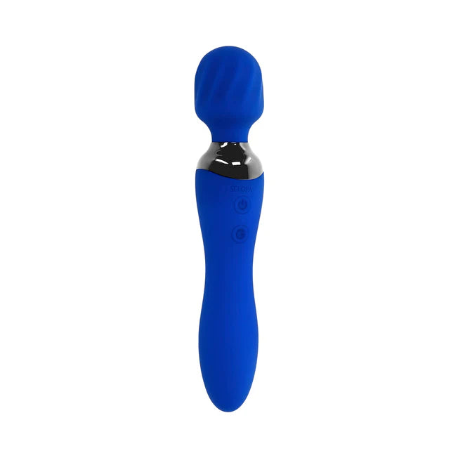 Blue Belle Rechargeable Dual-Ended Wand Vibrator