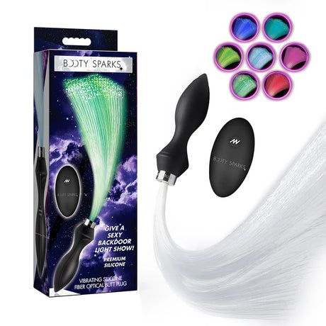 Booty Sparks Vibrating Fiber Optic Butt Plug