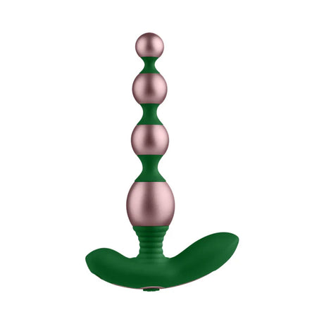 Bougie Beads Vibrating Anal Beads Rose Gold and Green
