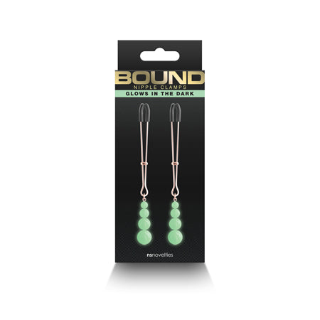 Bound Nipple Clamps G2 Glows In The Dark - All Colors