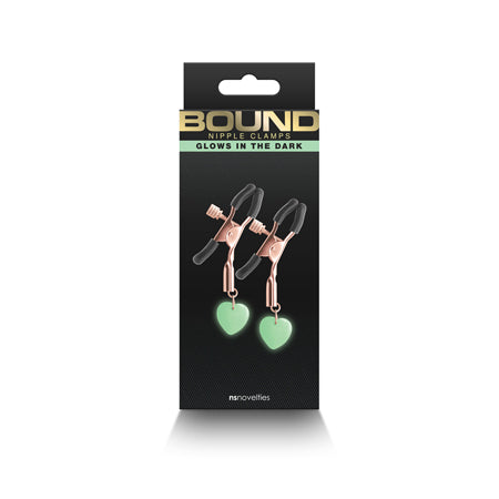 Bound Nipple Clamps G3 Glows In The Dark - All Colors