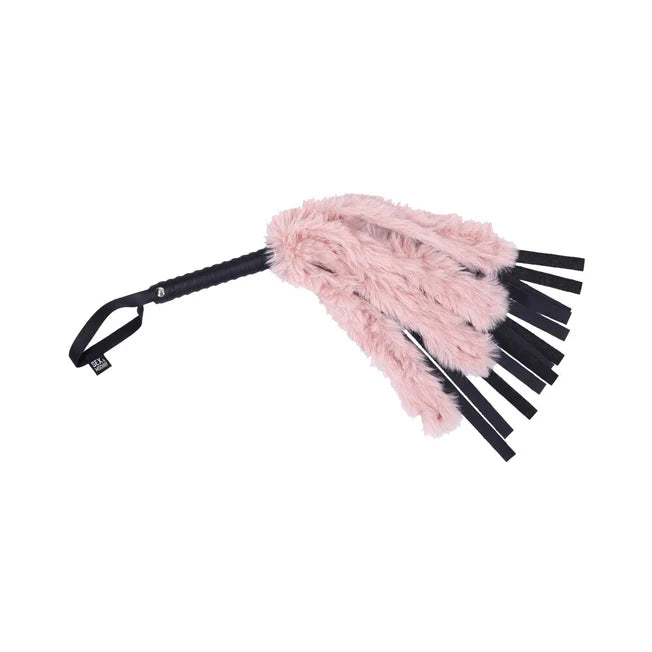 Sex & Mischief Brat Pink Faux Fur Flogger