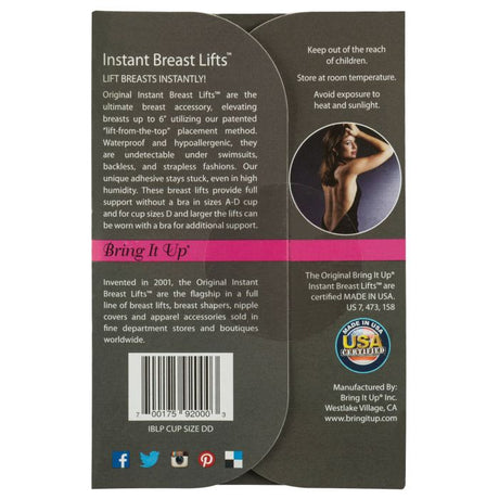 Bring it Up Original Breast Lifts For A-D Cup - Pack of 8