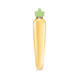 Bunny's Secret 7.25 in Carrot Glass Dildo