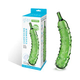 Caressing Cucumber 8.25 in Glass Dildo
