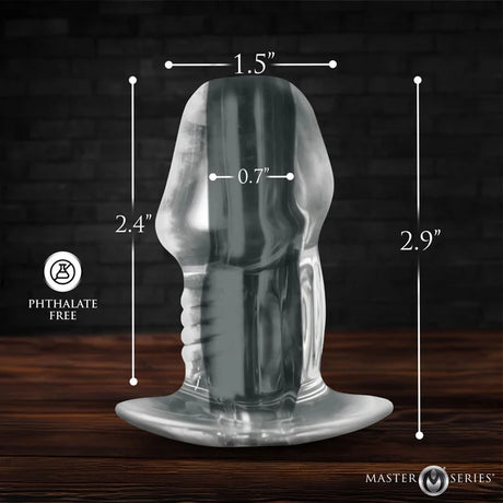 Clear Hollow Anal Plug
