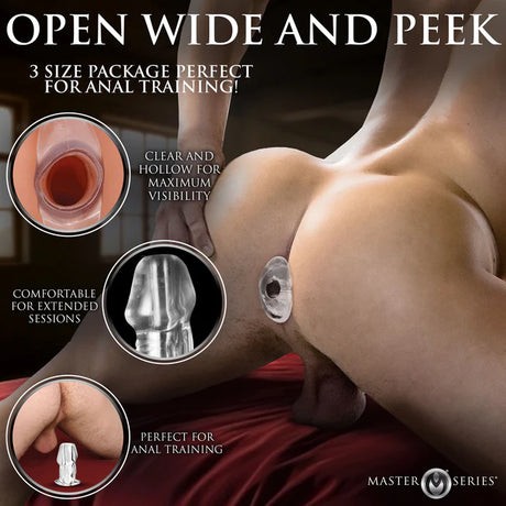 Clear Hollow Anal Plug
