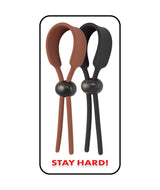 Cock Loops Adjustable Cock Ties Brown & Black