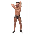 Cock Pit Black Fishnet Mini Cock Ring Short