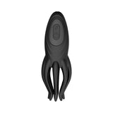 Black squid like silicone masturbator for men