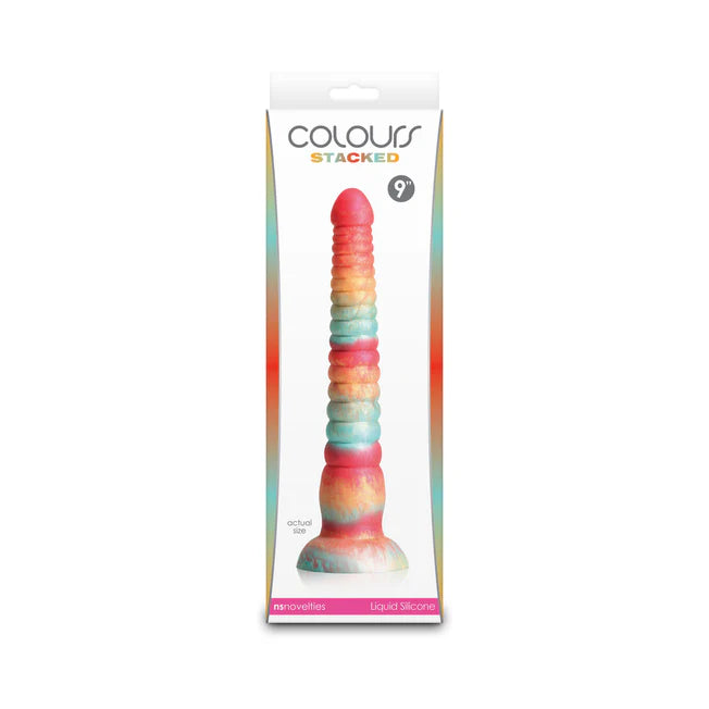 Colours Stacked 9 inch Fantasy Dildo