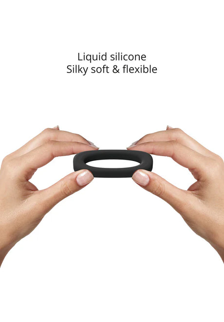 Cool Ring Black Silicone Cockring