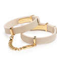 Crave ID Cuffs Beige & 24kt Gold