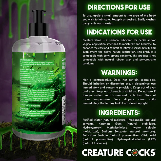 Creature Sime Water Based Lubricant - 16oz