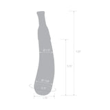 Eggplant Ecstasy 7.25 in Glass Dildo
