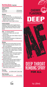 Deep AF Flavored Deep Throat Numbing Spray 1 oz. - All Flavors