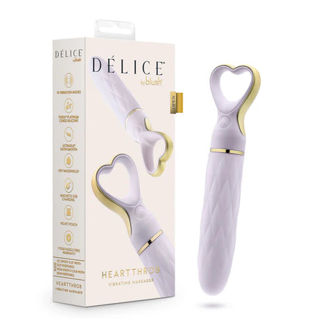 Delice Heartthrob Pinpoint Vibrating Massager in lavender purple