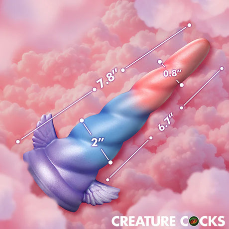 Vibrating Unicorn Silicone Dildo