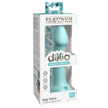 Dillio Big Hero 6 in. Platinum Silicone Dildo - All Colors