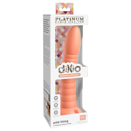 Dillio Wild Thing 7 in. Platinum Silicone Dildo - All Colors