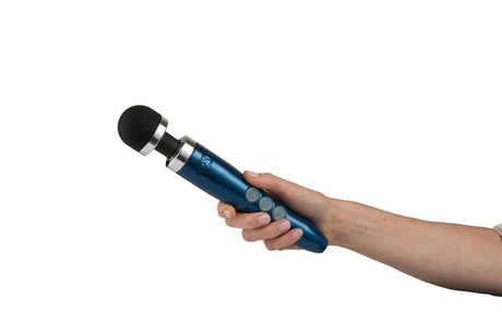 Doxy Die Cast 3R Rechargeable Compact Wand Vibrator - Blue Flame