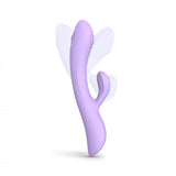 Bunny & Clyde Tapping Dual Stimulator Vibrator - Purple