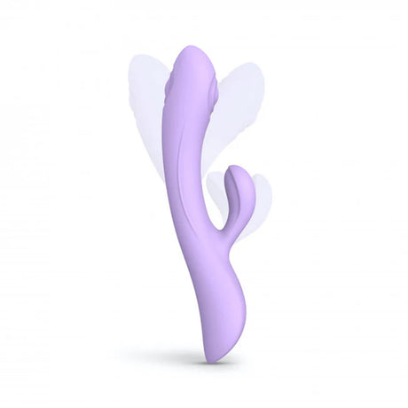 Bunny & Clyde Tapping Dual Stimulator Vibrator - Purple