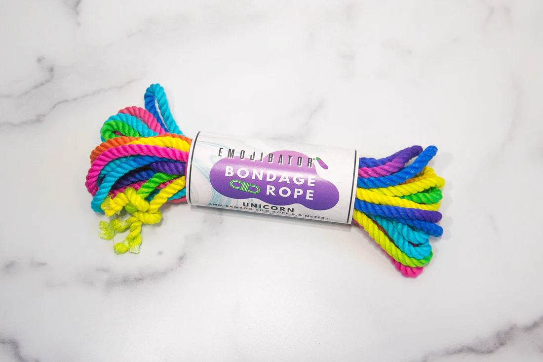 Emojibator Unicorn Rainbow Bondage Rope 26.25 ft.