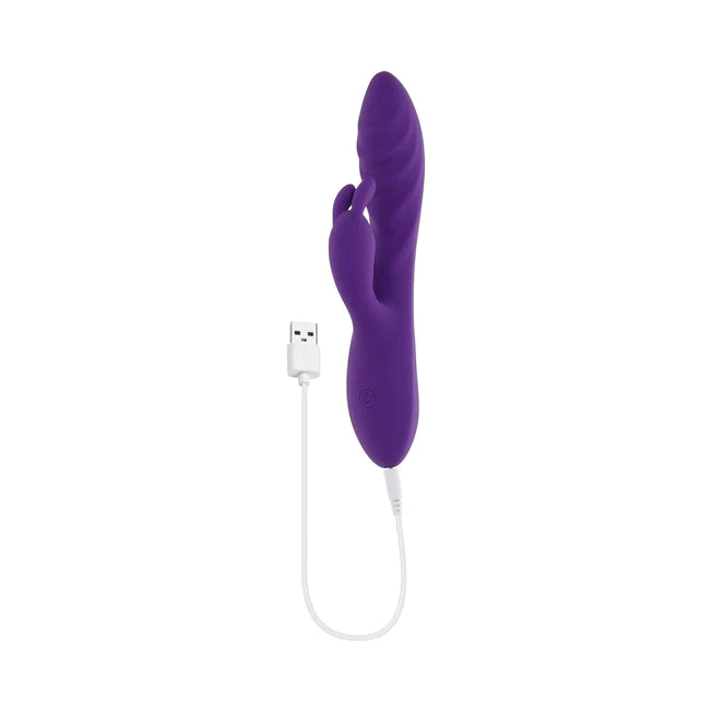 Wavy Rabbit Dual Stimulator Silicone Vibrator