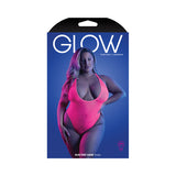 Glow Electric Haze Criss Cross Back Teddy Lingerie  - Queen Size