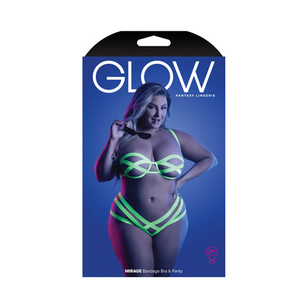 Glow Glow Mirage Bandage Bra & Panty  - Queen Size