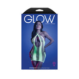 Glow Synthesize UV Reactive Seamless Keyhole Dress O/S