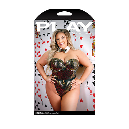 Play High Roller Costume Sequined Bodysuit  - Queen Size