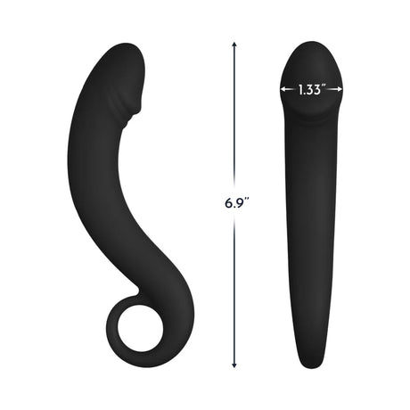 Forto F-19 Silicone Prostate Plug Black