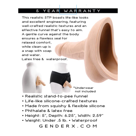 Gender X Stand To Pee Silicone Penis 