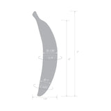 Banana Joy 7 in Glass Dildo Dimensions