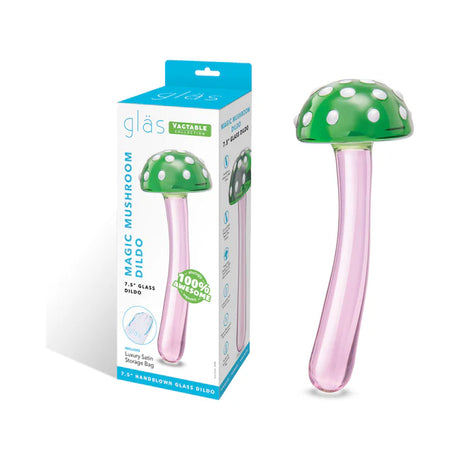 Magic Mushroom 7.5 inch glass dildo