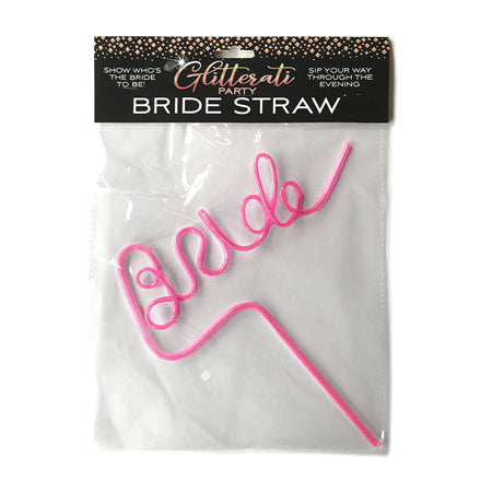 Glitterati Party Bride Straw - Pink