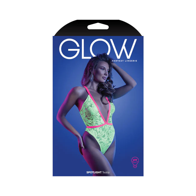 Glow Spotlight Teddy Neon Green