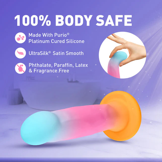 Avant Golden Dawn Silicone Dildo 8 inch