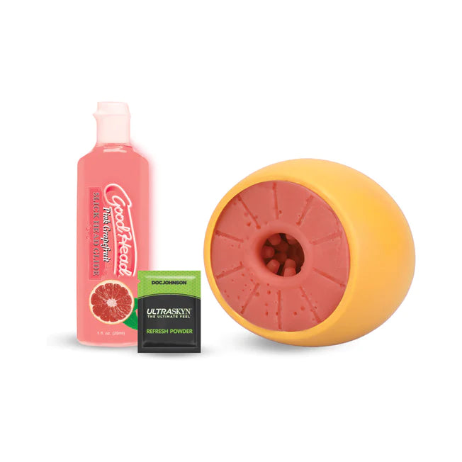 GoodHead Blowjob Grapefruit Stroker Set 