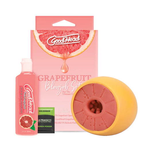 GoodHead Blowjob Grapefruit Stroker Set 