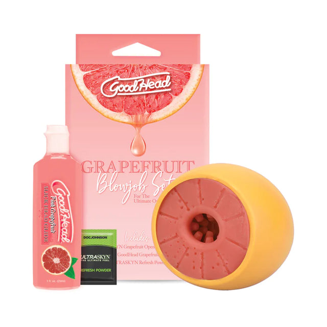 GoodHead Blowjob Grapefruit Stroker Set 