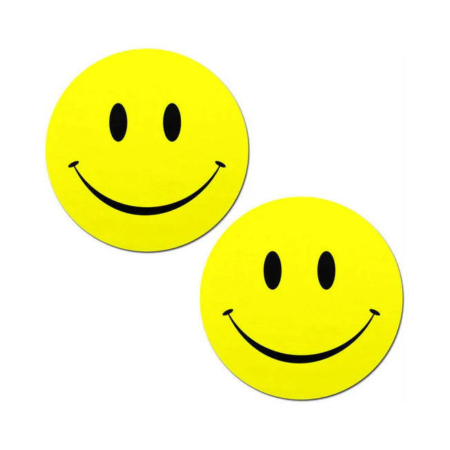 Yellow Happy Smiley Face Pasties