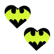 Heart Neon Batman Signal Glitter Pasties