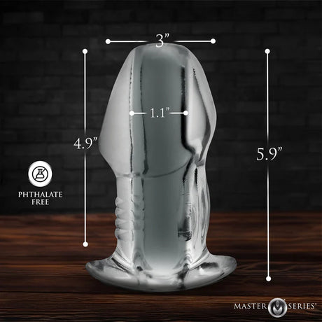 Clear Hollow Anal Plug