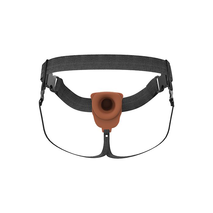 7 Inch Vibrating Hollow Strap On Harness 